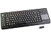 DB-Tech Super Slim Lightweight Ergonomic 2.4 GHz Wireless Compact Entertainment Computer Keyboard with Smart Touch Tap Mouse Pad & Numeric Pad for MCE - Media Center Edition - Long Range of up to 32 Feet