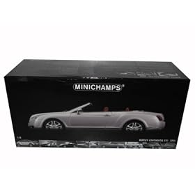 Bentley Continental GTC Convertible Silver 2006 1/18 Diecast Car Model Minichamps