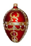 Museum Collection Faberg&Atilde;&copy; Rosebud Egg Glass Ornament-Small