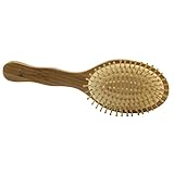 VelvetBreeze - Natural Bamboo Hair Brush with Wooden Bristles Pins - For Women's All Types of Hair - Improve Your Hair Growth and Prevent Hair Loss - Massage Scalp For Strong Hair