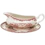 Churchill China Brook Pink Gravy Boat and Stand Set