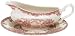 Churchill China Brook Pink Gravy Boat and Stand Set