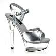 6 Inch Sexy Silver Shoe High Heel Sandal Platform Shoe