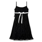 Amy Byer Girls 7-16 Cascade Ruffle Ribbon Delight Dress