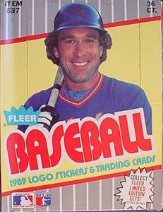 1989 Fleer Baseball Card Unopened Hobby Box (Griffey, Smoltz, Johnson, Biggio RC's)