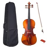 Barcelona Entry Series Full-Size Violin with Case, Rosin, Bow, and Strings - Antique Wood