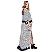 Perman Women Boho Printed Chiffon Loose Shawl Kimono Cardigan Cover up Blouse
