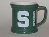 MICHIGAN STATE SPARTANS 11 oz. Team Logo Sculpted Coffee Mug