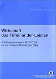 cover of Wirtschaft - das Füreinander-Leisten