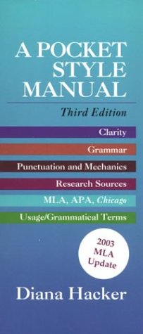 Pocket Style Manual: Updated With 2003 MLA Update