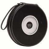 Swing Solo CD Case Holds 20 CDs, Two CDs Back to Back in Archival Plastic Sleeves with Soft Poly Divider, Black.