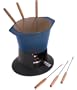 Le Creuset 1-3/4-Quart Traditional Fondue Pot, Blue