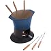 Le Creuset Cast Iron Gourmand Fondue Set, Blue