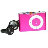 2GB Mini MP3 Player (Pink) with 28 Lanyard
