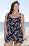 Penbrooke Island Style Plus Size Swimdress - Plus Size Swimsuit Plus Size Swimsuits
