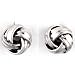 Ribbon Designed Love Knot Stud Earrings