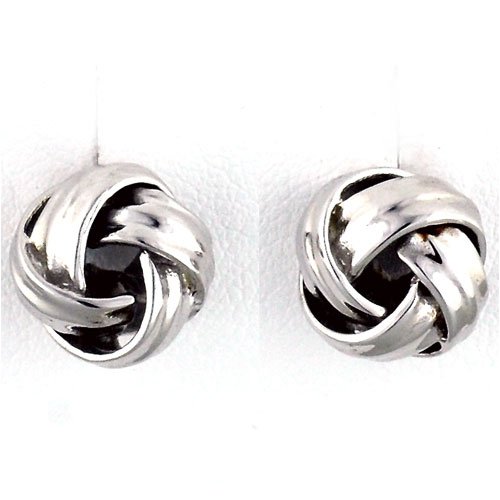 Childrens Toyshop  Jewelry : Ribbon Designed Love Knot Stud Earrings