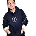AI Black Unisex Hooded Sweatshirt