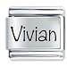 Jewelry : Name Vivian Italian Charms Bracelet Link