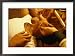 A heroin addict receives an injection of heroin in a major neck vein Framed Art Poste...