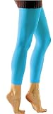 Opaque Turquoise Leggings by Foot Traffic