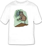 T-shirt with humor, moose, stuck, animal, funny