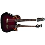 Ovation Celebrity CSE225-RRB Acoustic-Electric Guitar, Ruby Red Burst