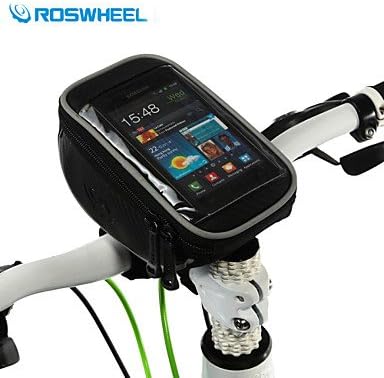 quan Roswheel Cycling Bike Bicycle Front Top Frame Handlebar Bag Pouch for 5in Cellphone 1.5L 11810