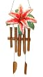 Stargazer Lily Metal and Bamboo Wind Chime