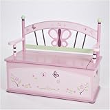Levels of Discovery Sugar Plum Toy Box Bench