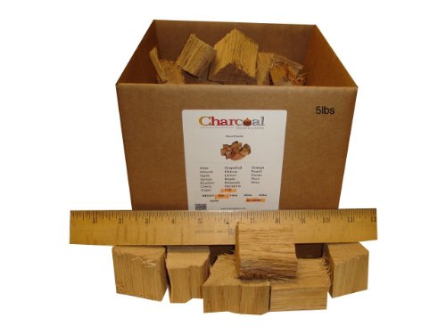 CharcoalStore White Oak Wood Smoking Chunks - No Bark (5 Pounds)