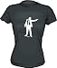 Man in Suit With Gun Logo Women's tee Shirt in 6 Colors Small thru XXL