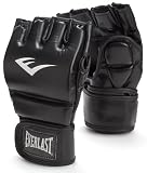 Everlast Train Advanced MMA 7-Ounce Grappling / Training Gloves (Black, Small/Medium)