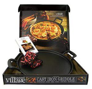 Cast Iron Griddle & Pizza Skillet by Gourmet du Village