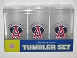 LOS ANGELES ANAHEIM ANGELS Team Logo Acrylic FROSTED TUMBLER CUPS (Set of 3)