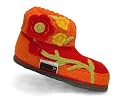 KITZ PICHLER Hausschuhe, H?ttenschuhe, Schurwolle, orange