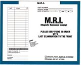 Color Border Category Insert Jackets, Top Loading, Abdomen, Red