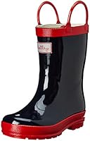 Hatley Little Boys' Navy and Red Rain Boot