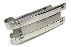 New Modern Stainless Steel Spring Loaded Money Clip