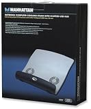 Notebook Cooling Stand with USB Hub & Adjustable Tilt, Manhattan 190039
