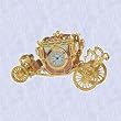 Baroque Carriage statue clock timepiece jewelery box