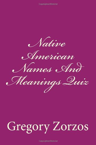 Native American Names And Meanings Quiz