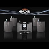 EOS 100T1RB Wireless Audio System with Universal iPod Docking Base and Remote Speaker (Black)
