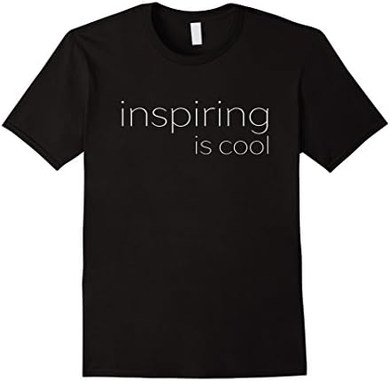Men's Inspiring is Cool T-shirt - Dare To Be An Inspiration 2XL Black