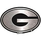 Georgia Bulldogs Silver Tone Auto Emblem