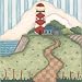 Lighthouses by Robin Betterly. Size 5.00 inches width by 5.00 inches height. High Quality Art Poster Print