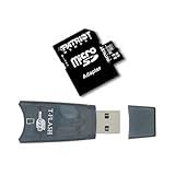 8GB Patriot microSDHC Memory Card + Small USB Reader (Black) + SD Adapter f ....