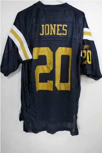 Thomas Jones Autographed New York Jets Throwback Jersey