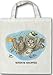 Katzen Tasche - Katze Tauchend Window Shopper Tauchen Fische Mietze Felidae Pussi Katzenklo Miau Einkaufstasche Tragetasche Stoffbeutel Beutel Bag Geschenk Geburtstag T-Shirt
