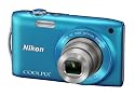 Nikon - Coolpix S3300 - Appareil photo numérique - 16 Mpix - Zoom optique Nikkor 6x - Bleu